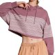 Women's Loose Running Hoodie - Long Sleeve Gym Casual Cropped Activewear