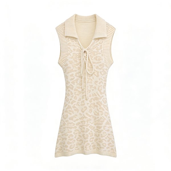 Elegant Vibrant Women's Dress - Summer Sleeveless Ruffled Tie-Waist